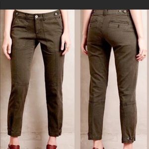 Pilcro and the Letterpress Olive Ankle Pants